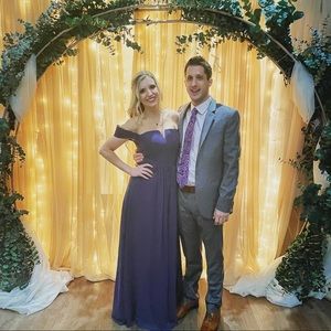 Blue bridesmaid dress